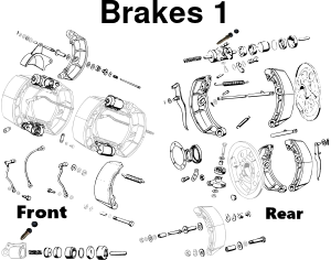 300SL Brake Parts 1